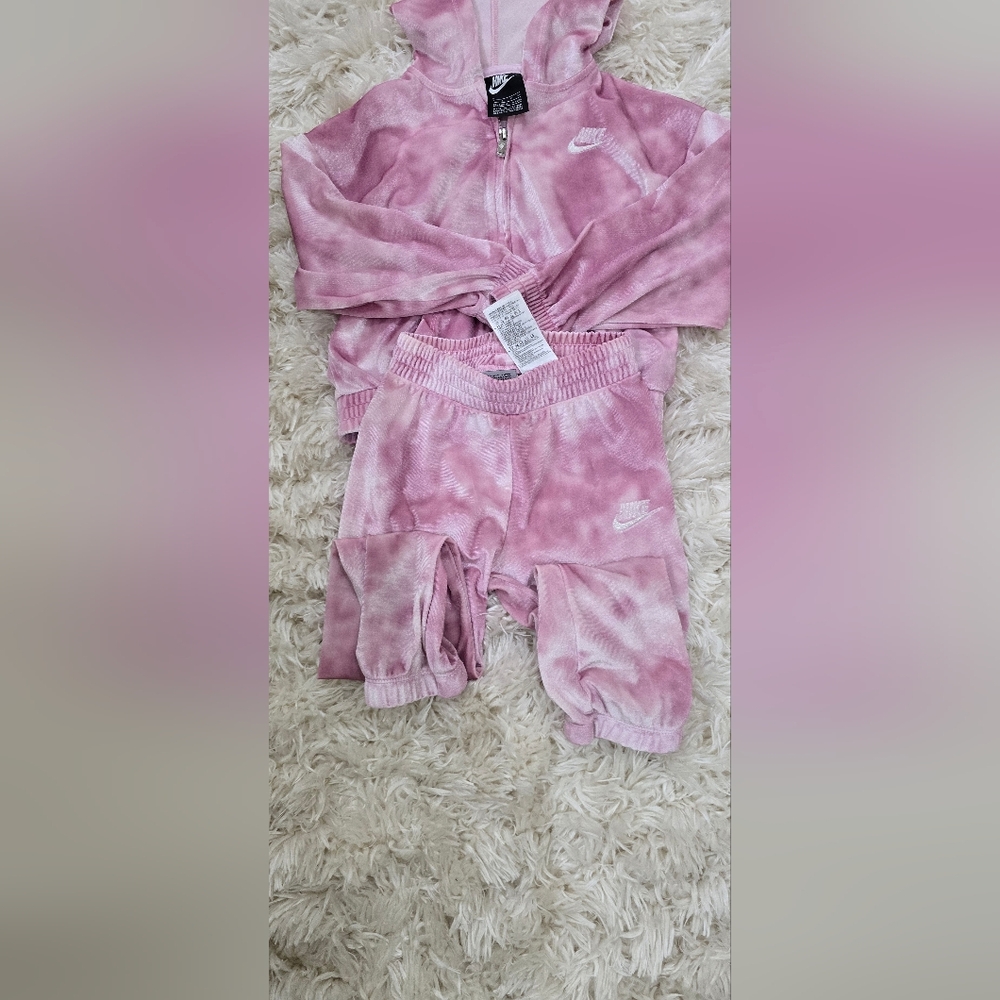 Nike Kids Pink Tie-Dye Shorts
